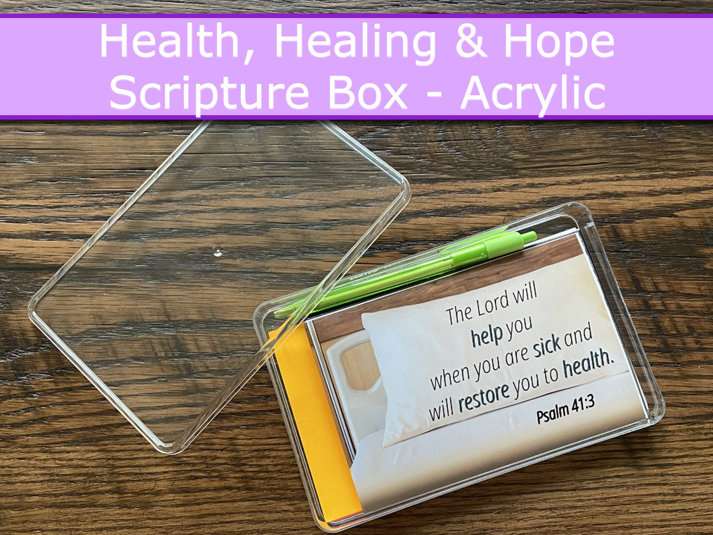 Scripture Box--Health Healing & Hope