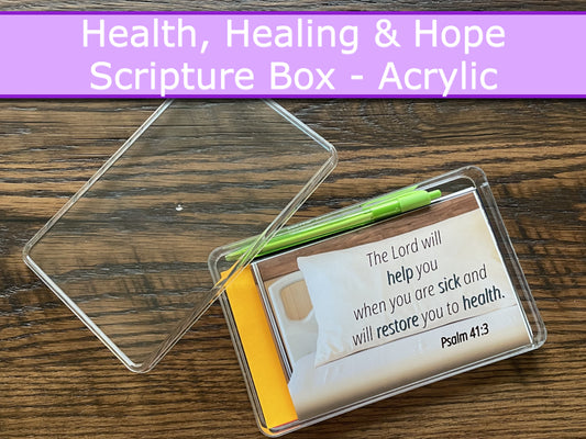 Scripture Box--Health Healing & Hope