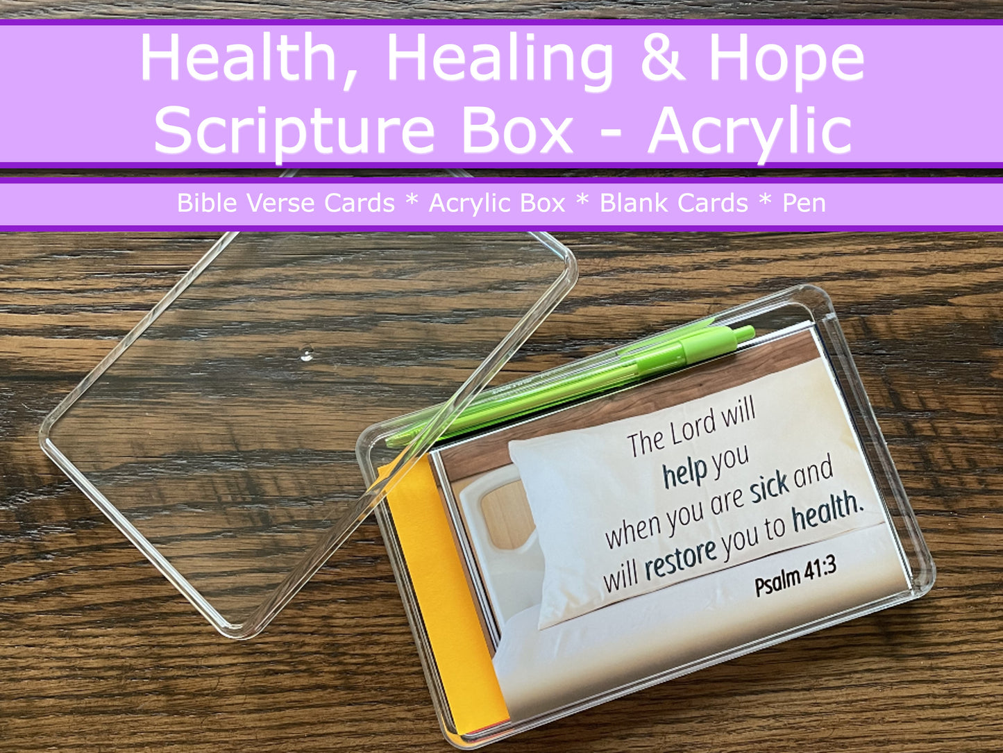 Scripture Box--Health Healing & Hope