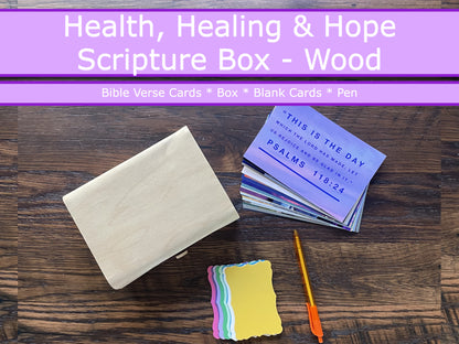 Scripture Box--Health Healing & Hope