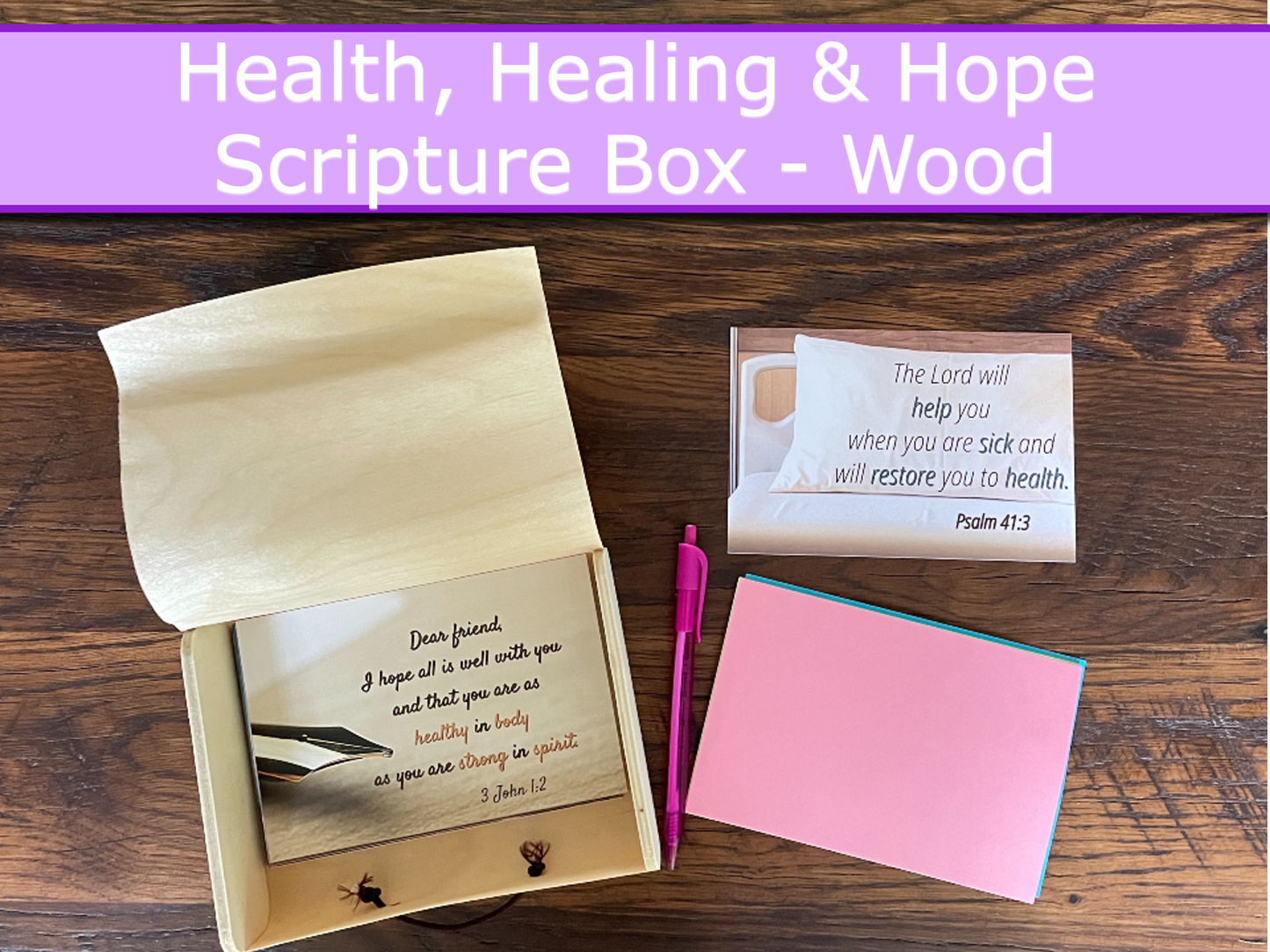 Scripture Box--Health Healing & Hope