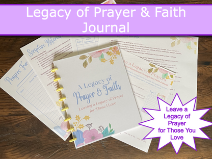 Legacy of Prayer & Faith Journal